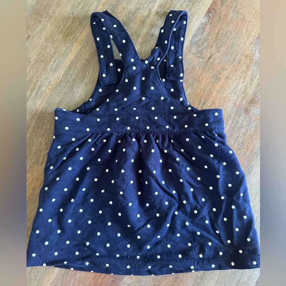 Thanksgiving Turkey Navy Polka Dot Baby Jumper - Picture 2 of 5